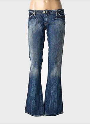 Jeans bootcut stretch taille basse bleu LE TEMPS DES CERISES femme
