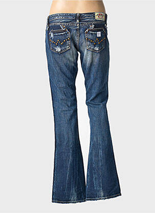Jeans bootcut stretch taille basse bleu LE TEMPS DES CERISES femme