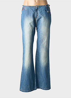 Jean coupe flare stretch taille basse bleu CHIPIE femme