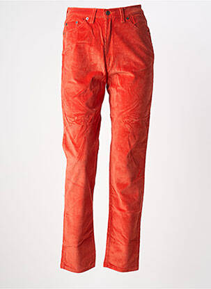 Pantalon slim taille haute taille haute orange DODGE femme