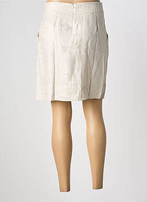 Jupe courte taille à pinces beige SINEQUANONE femme