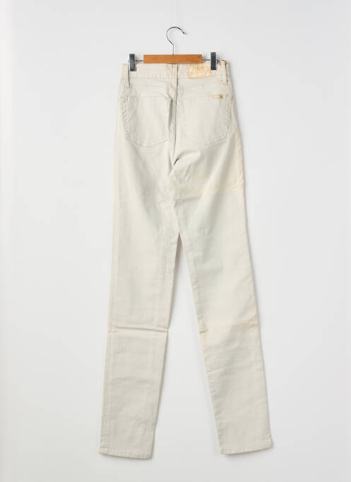 Jeans coupe slim stretch taille haute beige CEDIXSEPT femme