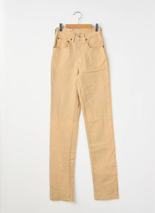 Jeans coupe slim stretch taille haute beige CEDIXSEPT femme