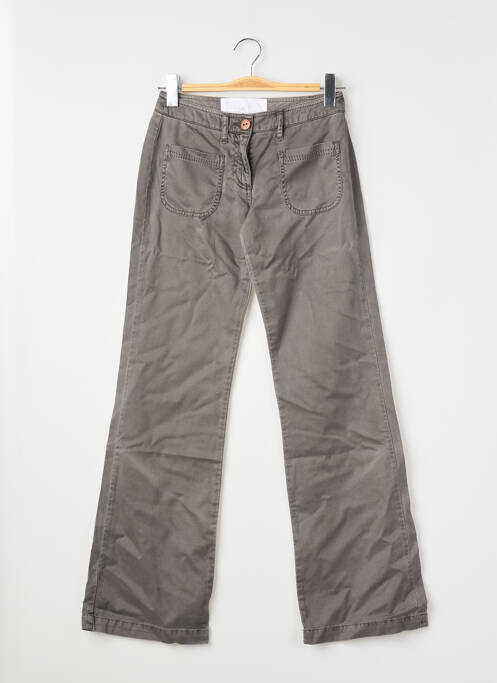 Pantalon flare stretch taille basse gris SESSUN femme