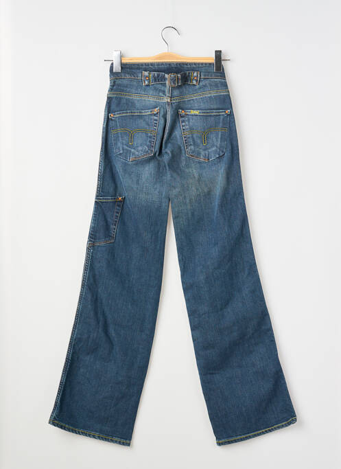 Jeans coupe large stretch taille basse bleu LOIS femme