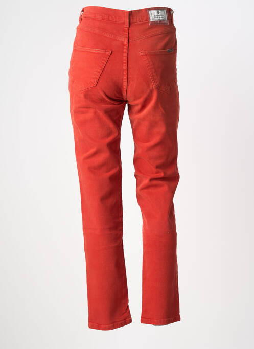 Jeans coupe slim stretch taille haute orange CEDIXSEPT femme