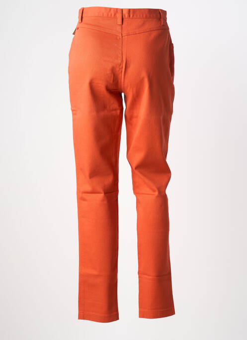 Jeans coupe slim stretch taille haute orange JACKPOT femme