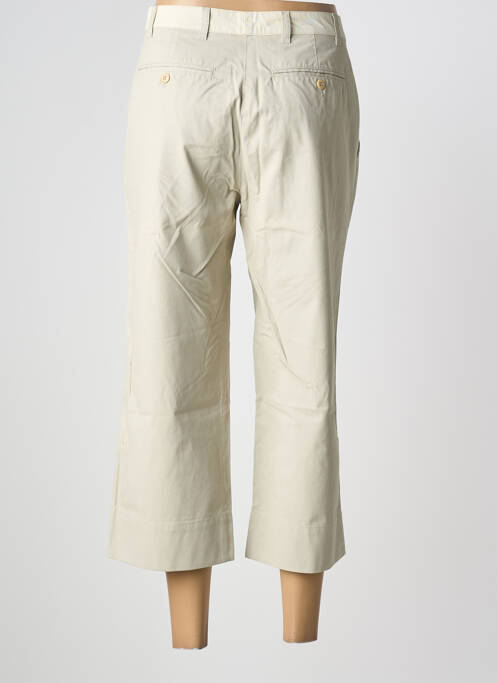 Pantacourt tissage popeline taille normale beige BENSIMON femme