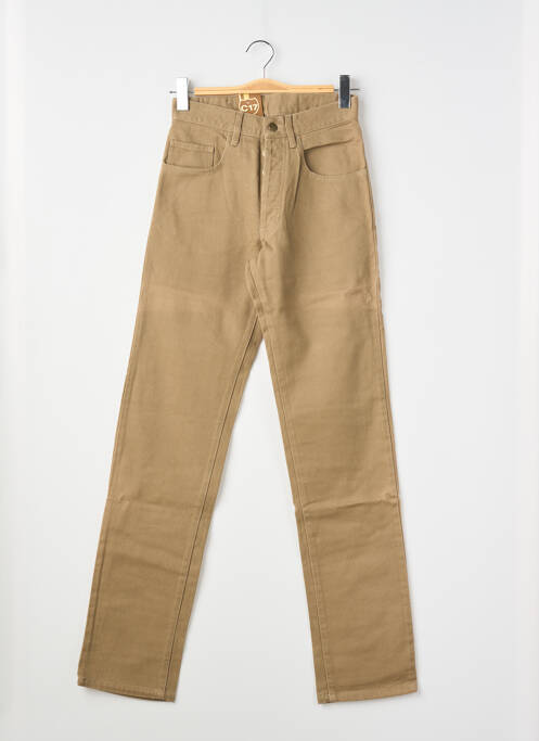 Jeans coupe droite marron CEDIXSEPT femme