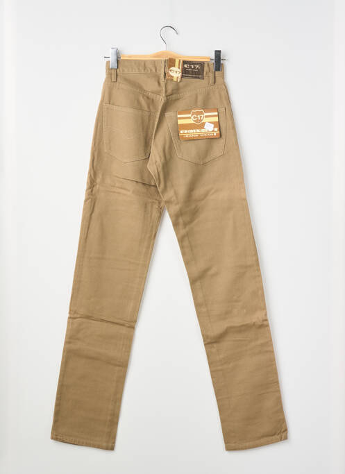 Jeans coupe droite marron CEDIXSEPT femme