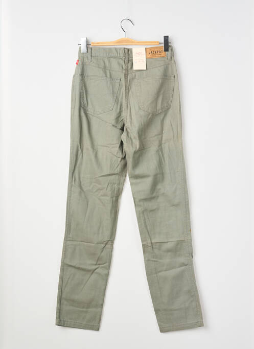 Jeans coupe slim vert JACKPOT femme