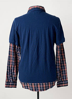 Polo manches longues manches longues bleu ENERGIE homme