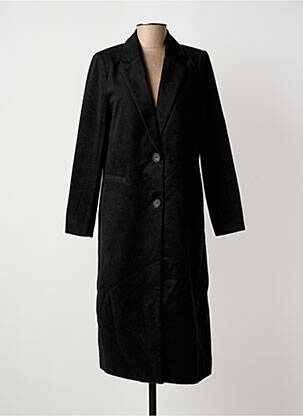 Manteau long coupe cintrée sans capuche noir LA PETITE ETOILE femme