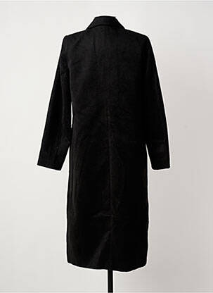Manteau long coupe cintrée sans capuche noir LA PETITE ETOILE femme