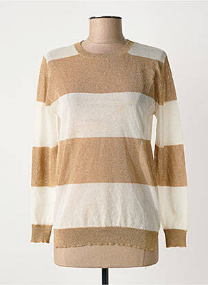 Top col rond manches longues or MOLLY BRACKEN femme