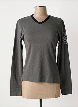 T-shirt manches longues manches longues gris CAROCHE femme