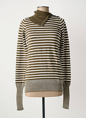 Pull col roulé stretch manches longues vert LEVI'S femme