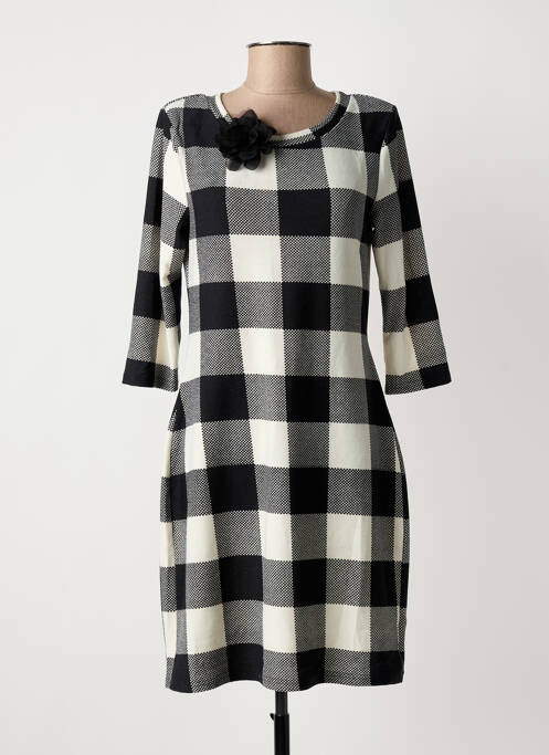 Robe mi-longue manches 3/4 manches 3/4 noir MOLLY BRACKEN femme