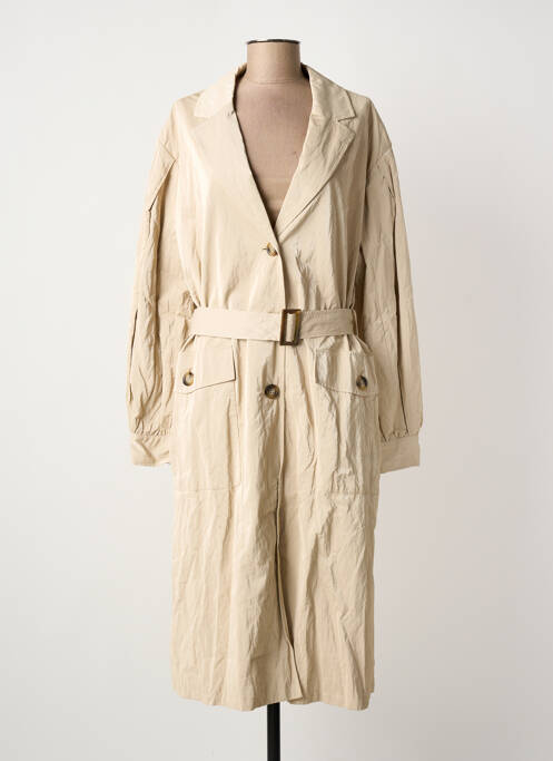 Trench coupe cintrée sans capuche gris IMPERIAL femme