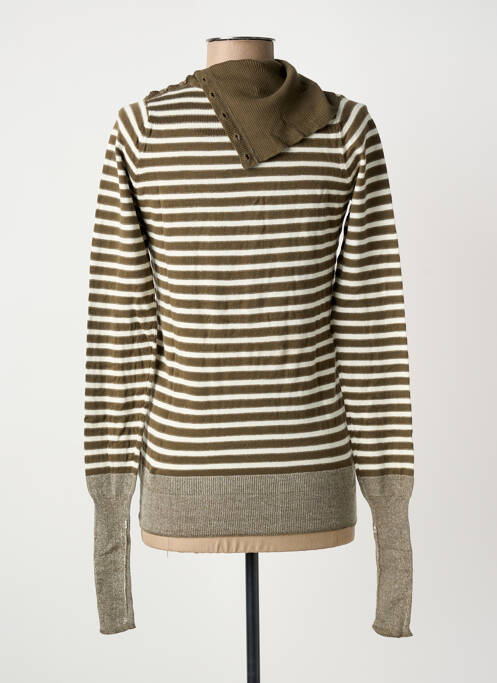 Pull col roulé stretch manches longues vert LEVIS femme