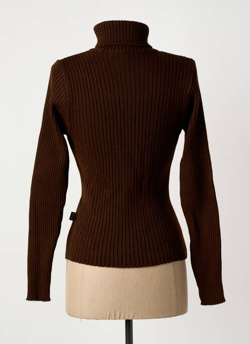 Pull col roulé marron CEDIXSEPT femme