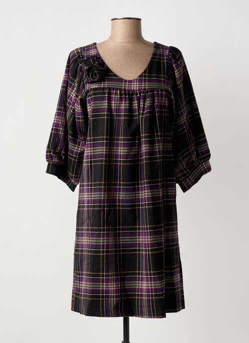 Robe courte violet BLOCCO femme