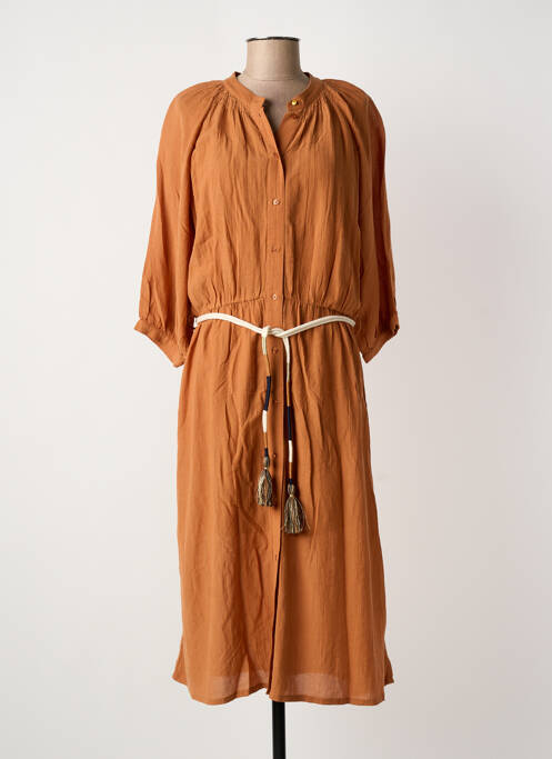 Robe mi-longue orange SESSUN femme