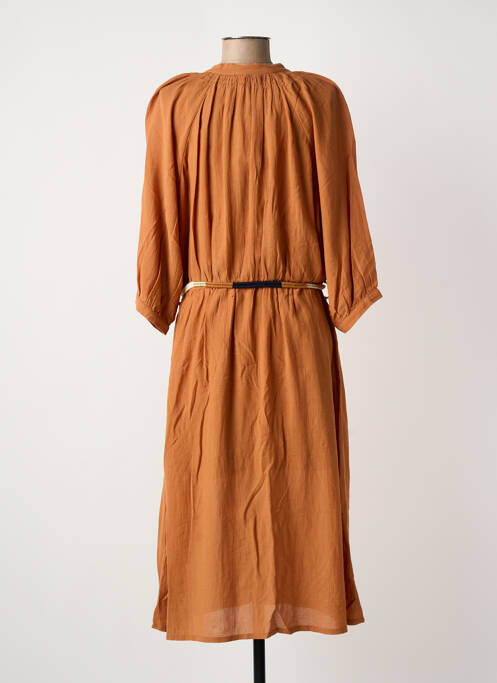 Robe mi-longue orange SESSUN femme