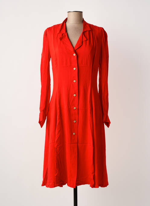 Robe mi-longue rouge AATISE femme