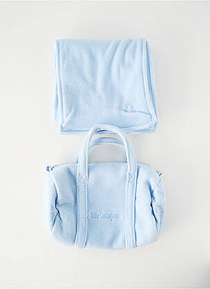 Echarpe tissage polaire bleu LULU CASTAGNETTE enfant