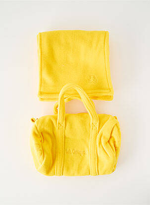 Echarpe tissage polaire jaune LULU CASTAGNETTE enfant