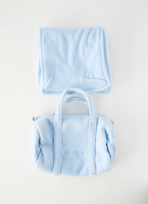 Echarpe tissage polaire bleu LULU CASTAGNETTE enfant