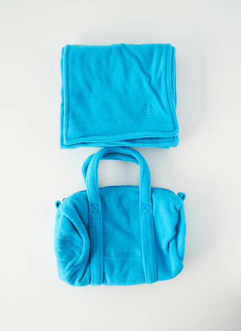 Echarpe tissage polaire bleu fonce LULU CASTAGNETTE enfant