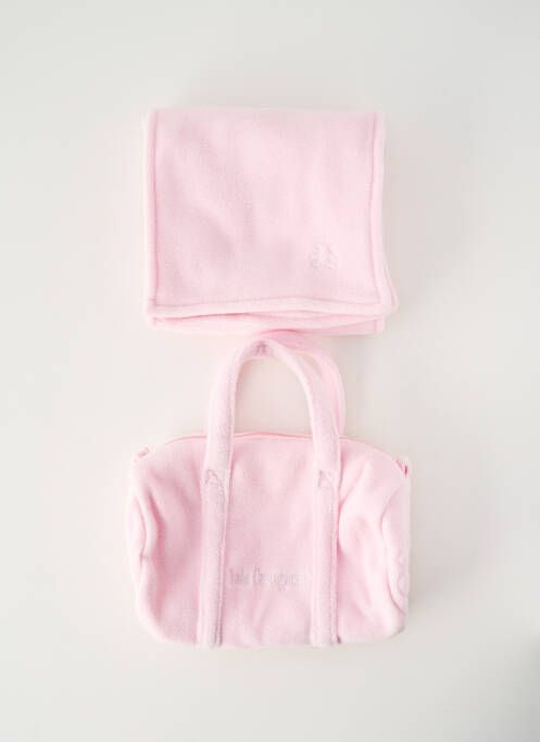 Echarpe tissage polaire rose LULU CASTAGNETTE enfant