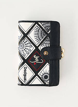 Portefeuille noir DESIGUAL femme