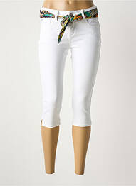 Pantacourt blanc TIMEZONE femme
