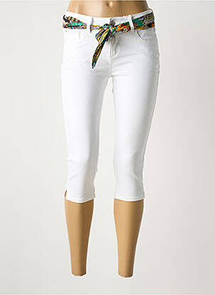 Pantacourt blanc TIMEZONE femme