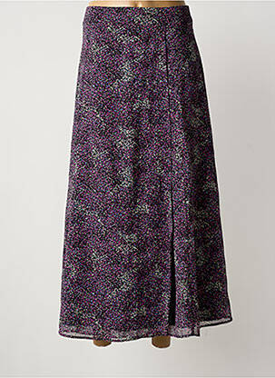 Jupe longue tissage crêpe violet ONE STEP femme