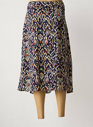 Jupe mi-longue bleu MOLLY BRACKEN femme