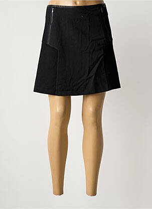 Jupe courte taille normale noir IKKS femme
