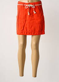 Jupe courte orange HAPPY femme