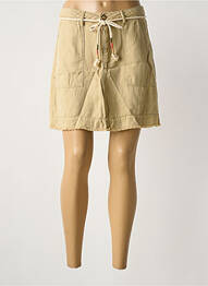 Jupe courte beige HAPPY femme