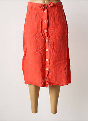 Jupe mi-longue rouge ONE STEP femme
