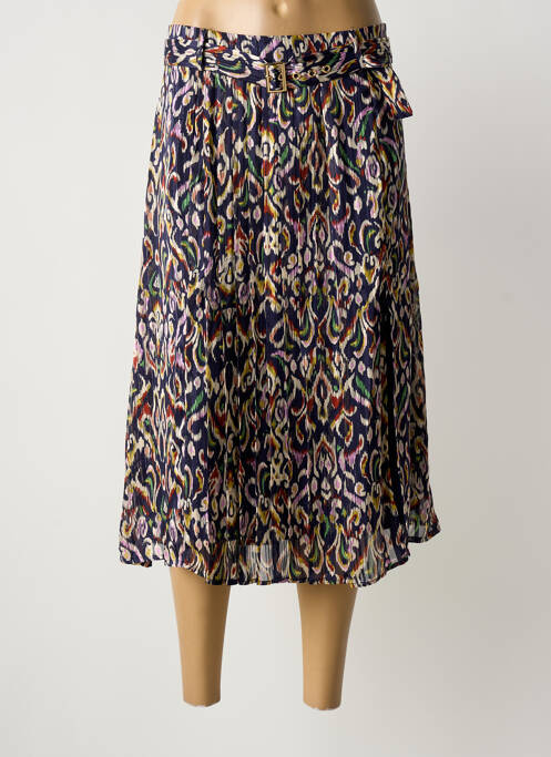 Jupe mi-longue bleu MOLLY BRACKEN femme