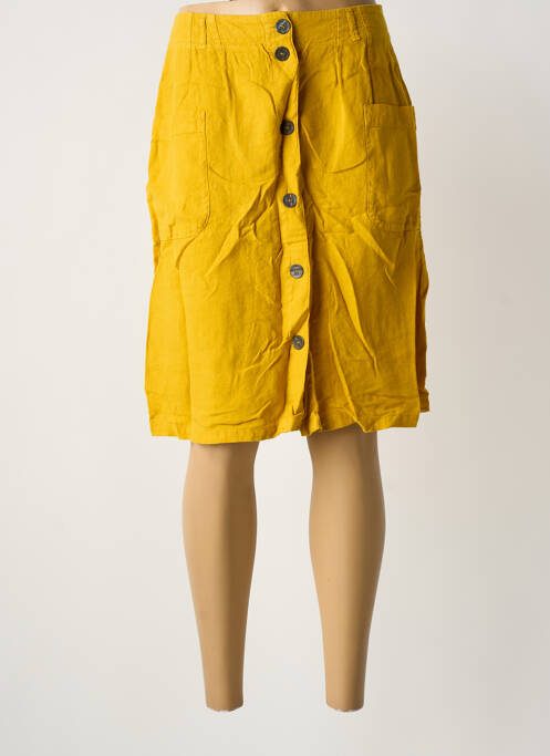 Jupe mi-longue jaune ONE STEP femme