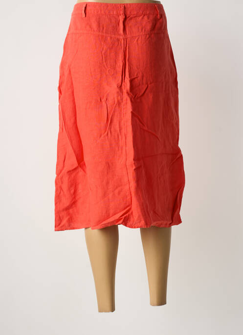 Jupe mi-longue taille normale rouge ONE STEP femme