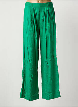 Pantalon large tissage popeline taille normale vert LA PETITE ETOILE femme