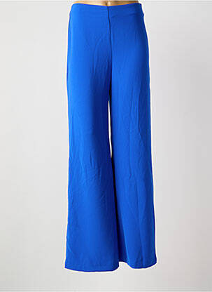 Pantalon large fermeture zip latéral taille normale bleu LA PETITE ETOILE femme