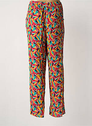 Pantalon droit jaune JULIE GUERLANDE femme