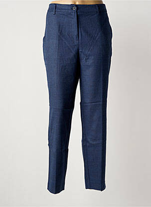 Pantalon droit stretch taille normale bleu LA FEE MARABOUTEE femme
